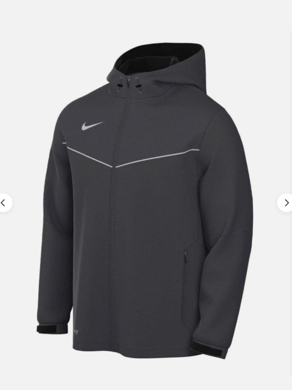 Nike Waterproof Storm-fit Jacket Black Mens Sz Large DA4967-010 Pro Hyper Shield